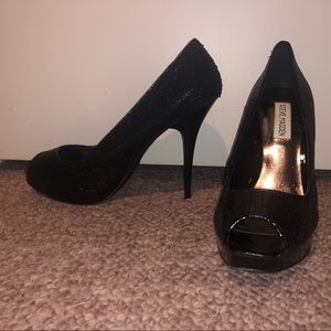 Steve Madden Black Heels Size 8.5